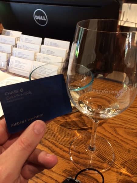 chase sapphire preferred wine