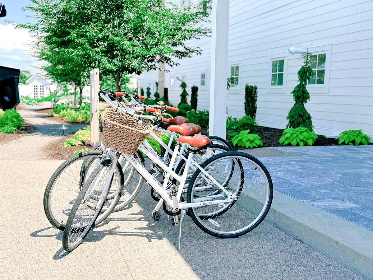 Bicycles at the Lake House on Canandaigua.