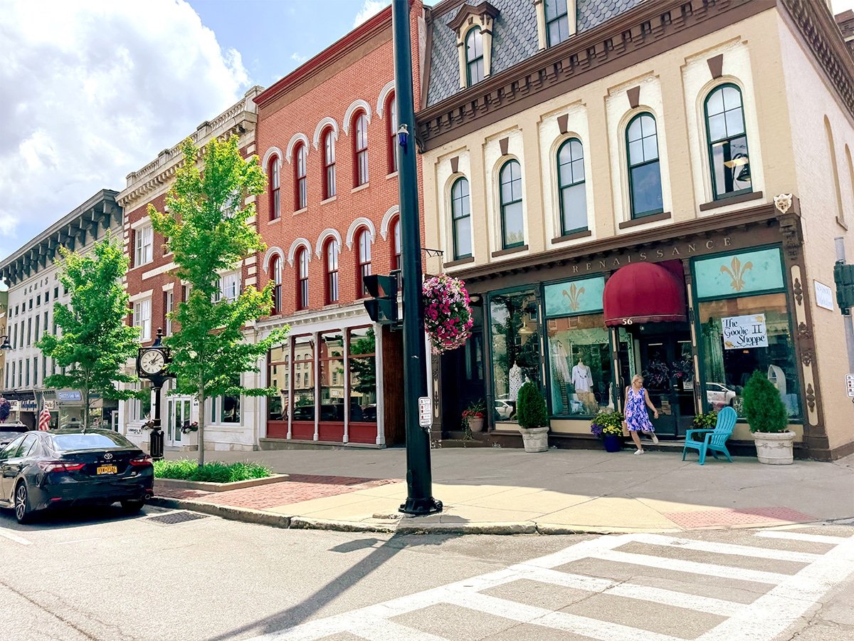 Main Street in the town of Canandaigua, NY. 