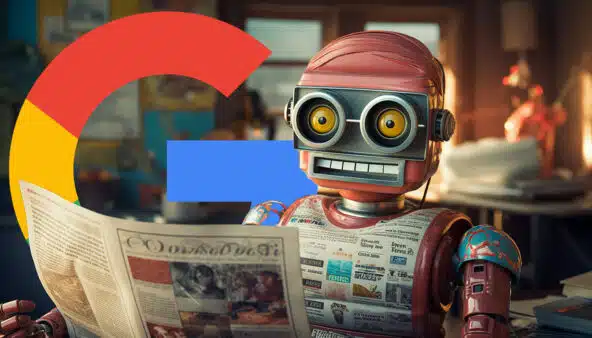 robot-reading-paper-google-logo